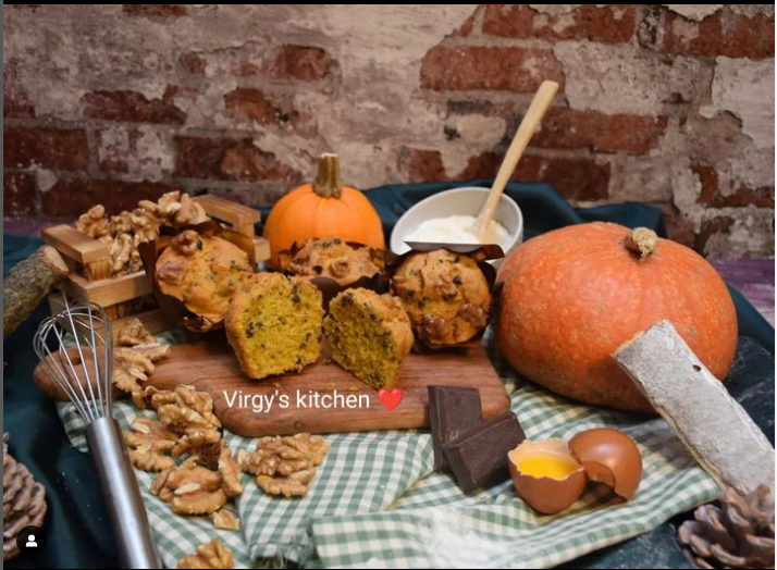 Muffin al cioccolato, noci e&nbsp;zucca