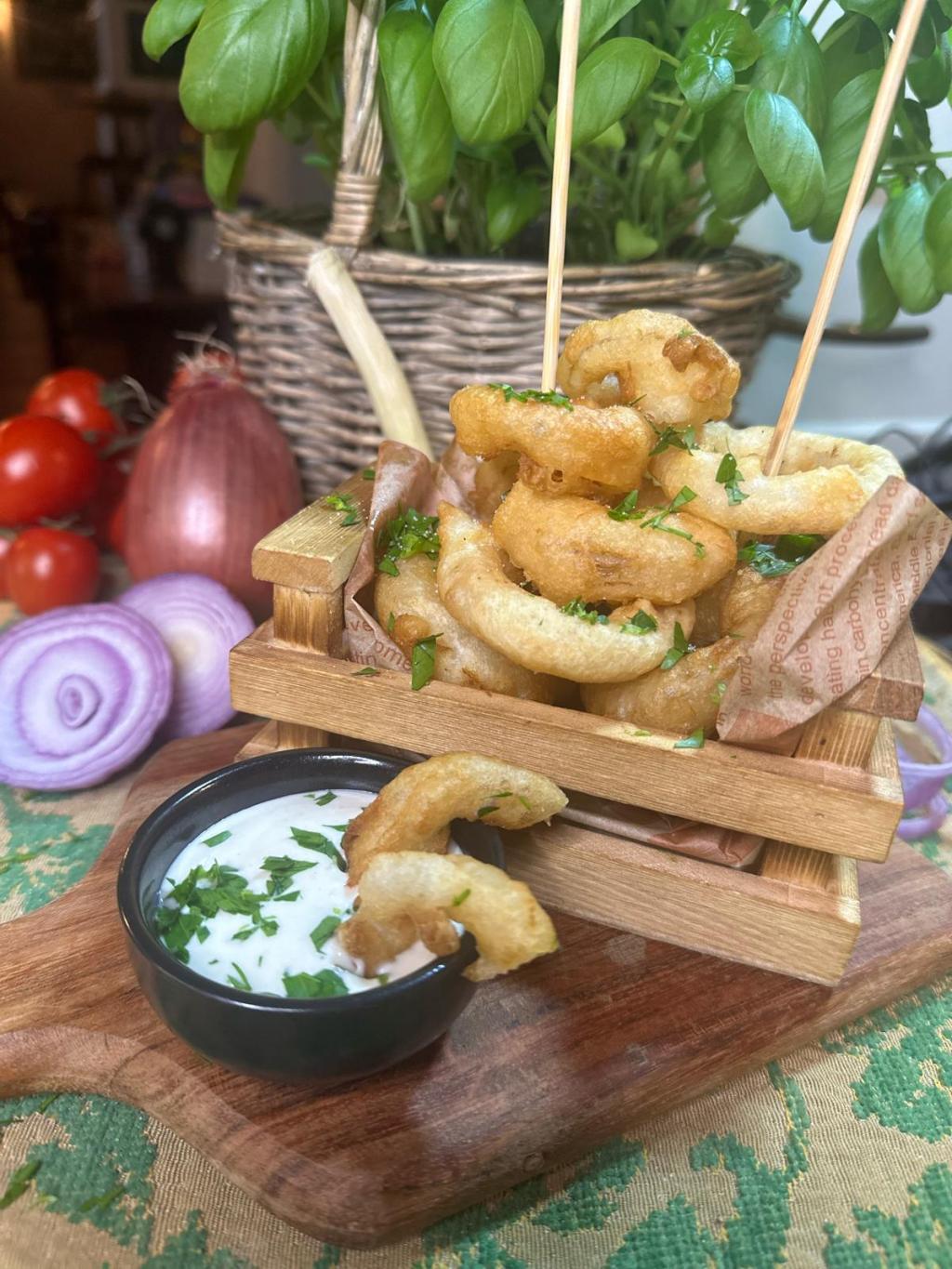 Anelli di cipolla con panatura alla&nbsp;birra